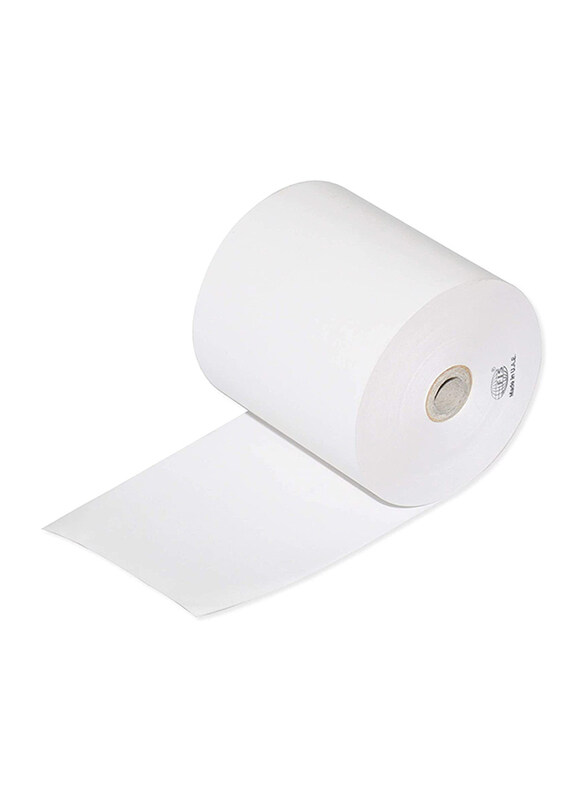 

FIS Thermal Paper Roll, 80mm x 80m x 1/2 inch, 10 Piece, White