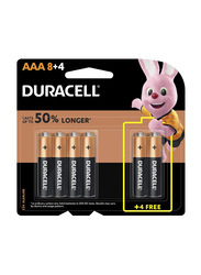 Duracell Type AAA Alkaline Batteries, 12-Piece, Gold/Black