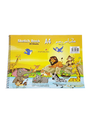 Paperline Sketch Book, 20 Sheets, A4 Size, SP-03899, White