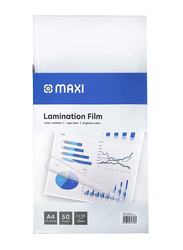 Maxi A4 Laminator 125 Micron Lamination Pouch 50 Pieces, Black