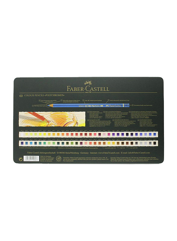 Faber-Castell Polychromos Metallic Pencil Set, 36 Pieces, Multicolour