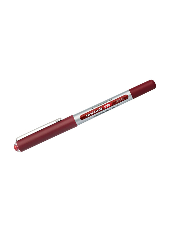 Uniball 12-Piece Eye Micro Rollerball Pen Set, 0.2mm, UB-150, Red