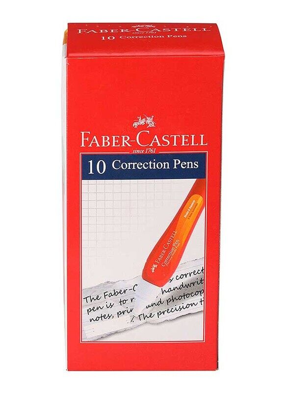 

Faber-Castell 10-Piece Correction Pen Set, White