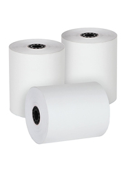 FHS Retail Guaranteed Length Thermal Receipt Paper Rolls, 3 1/8" x 230', 50 Pieces, White