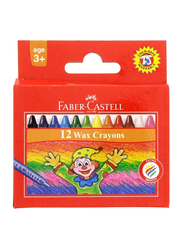 Faber-Castell Wax Crayons Set, 12-Piece, Multicolour