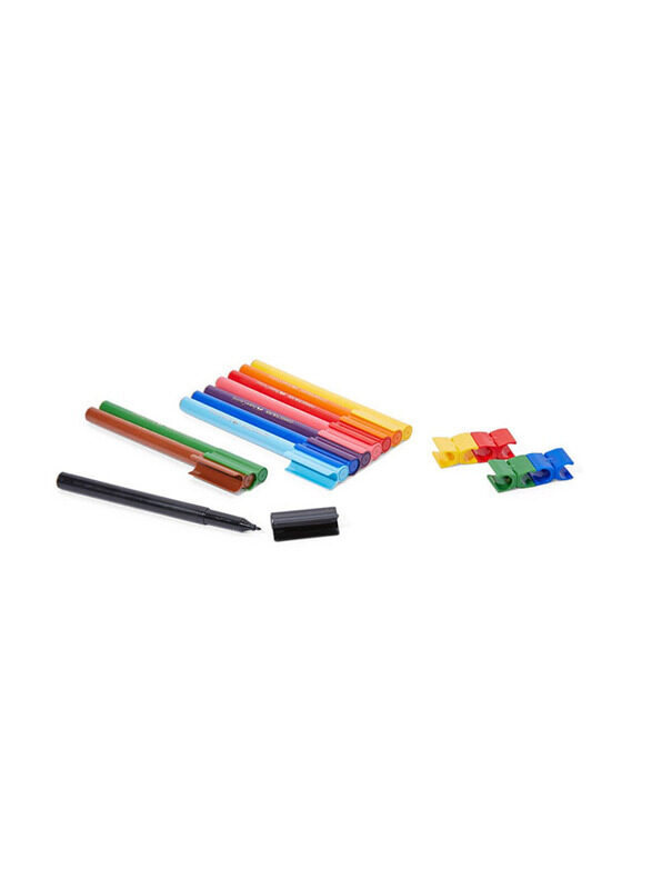 Faber-Castell Connector Marker Set, 10 Pieces, Multicolour