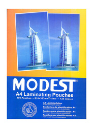 Modest Thickness Thermal Bling Lamination Pouch, A4 Size, 125 Micron, 100 Sheets, Clear