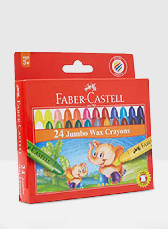 

Faber-Castell 24-Piece Wax Crayons Jumbo, Multicolour