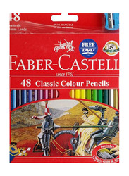 Faber-Castell Classic Colour Pencil Set, 48 Pieces, Multicolour