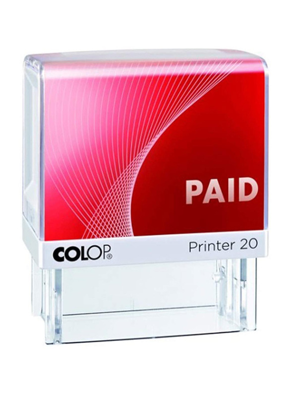 Colop Printer 20 Stock Text Stamp, Red