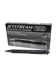 Uniball 12-Piece Jetstream Rubberized Grip Rollerball Pen Set, 1.0mm, SXN-210, Black