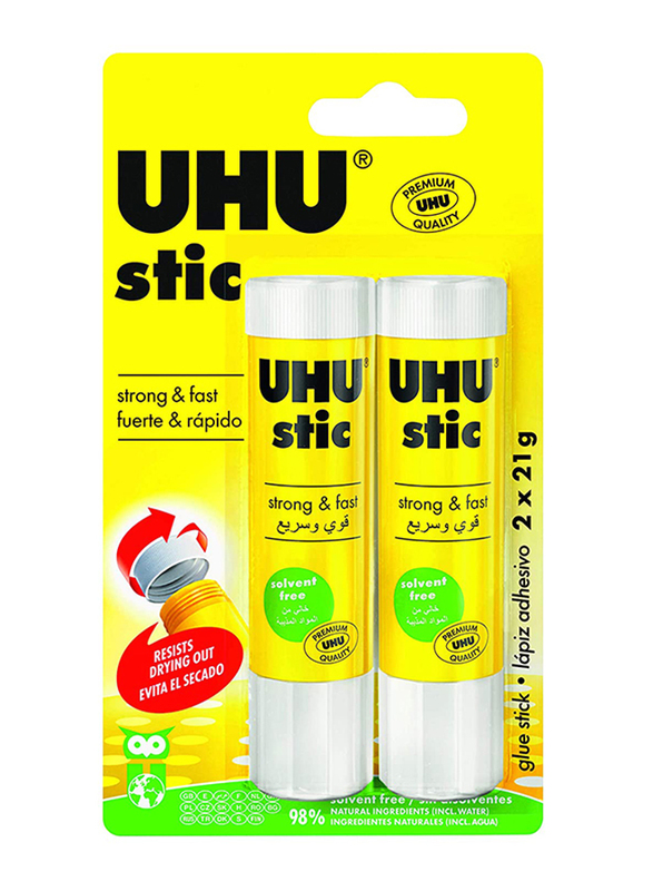 UHU Glue Stick, 21g, Yellow