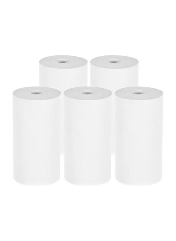 Thermal Paper Rolls, 5 Piece, White