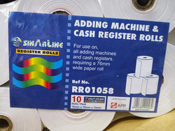 Sinarline Cash Register Roll, 76 x 70mm, 10 Piece, White