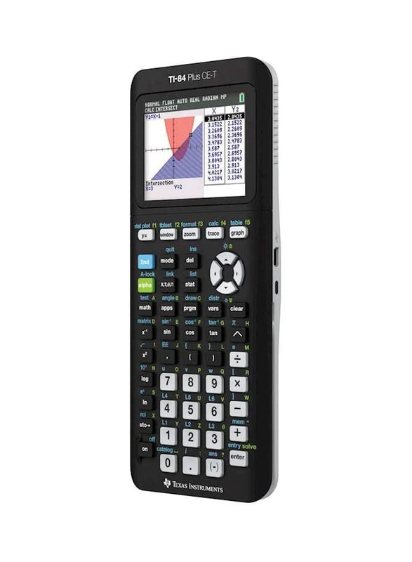 Texas Instruments Ti-84 Plus Ce-t Graphing Calculator, Black