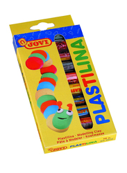 Jovi Plastilina Reusable and Non-Drying Modelling Clay Set, 10-Roll, Multicolour