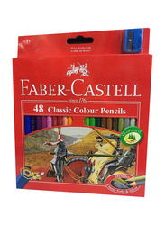 Faber-Castell Classic Colour Pencil Set, 48 Pieces, Multicolour