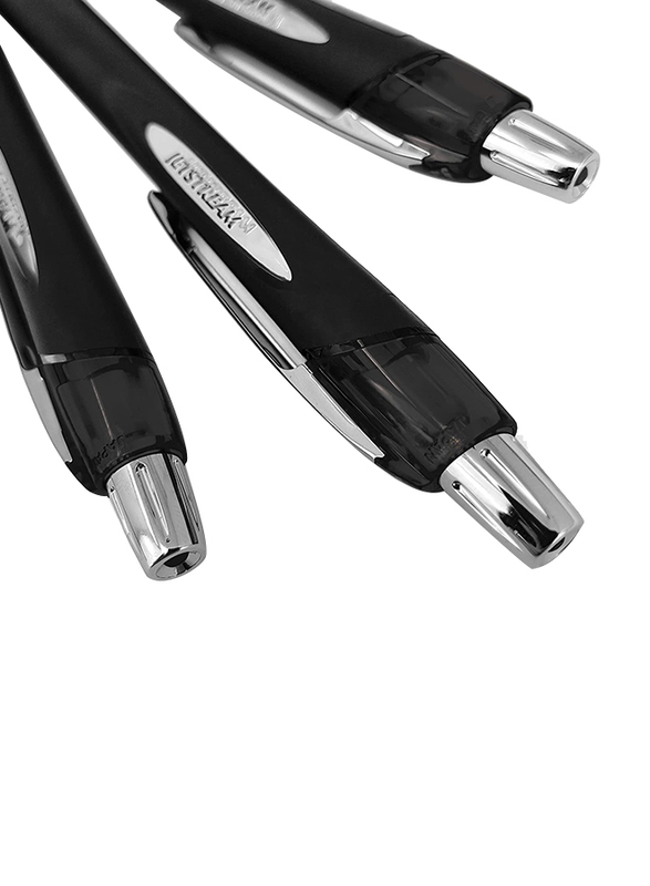 Uniball 3-Piece Jetstream SXN-210-Retractable Rollerball Pen Set, 1.0mm, Black