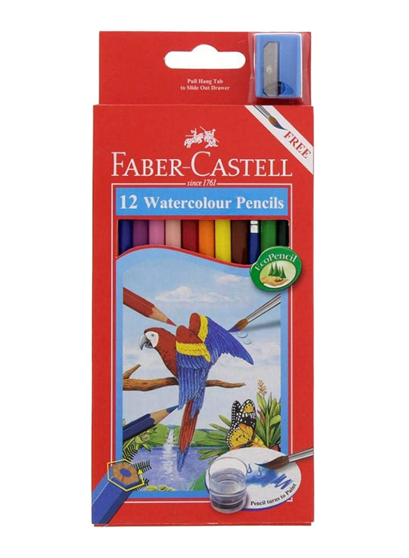 Faber-Castell Water Colour Pencil Set, 12-Piece, Multicolour