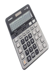 Casio 12-Digit DS-2B Desk Basic Calculator, Black/Grey
