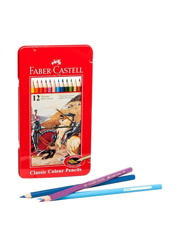 

Faber-Castell Classic Colored Pencil Set, 12 Pieces, Multicolour
