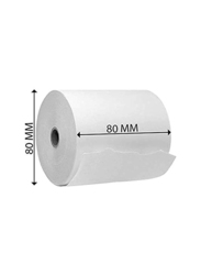 POS Receipt Thermal Paper Rolls, 80 x 80mm, 50 Pieces, White