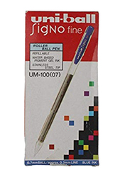 Uniball 12-Piece Signo UM-100 Rollerball Pen Set, 0.7mm, Blue