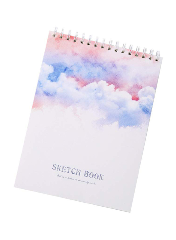 Stubuck Spiral Wire Sketchbook, A4 Size, Multicolour