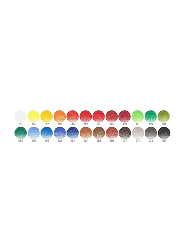 Faber-Castell Polychromous Colour Pencil Set, 24 Pieces, Multicolour