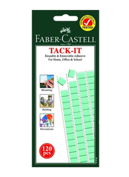 Faber-Castell Tack-It Removable Adhesive Set, 120-Piece, Green