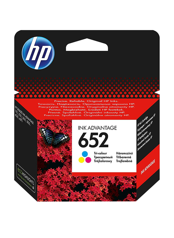 HP 652 Tri-Color Original Ink Advantage Cartridge