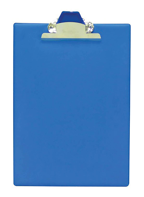 FIS PVC Jumbo Clip Board with Rubber Handle, Blue
