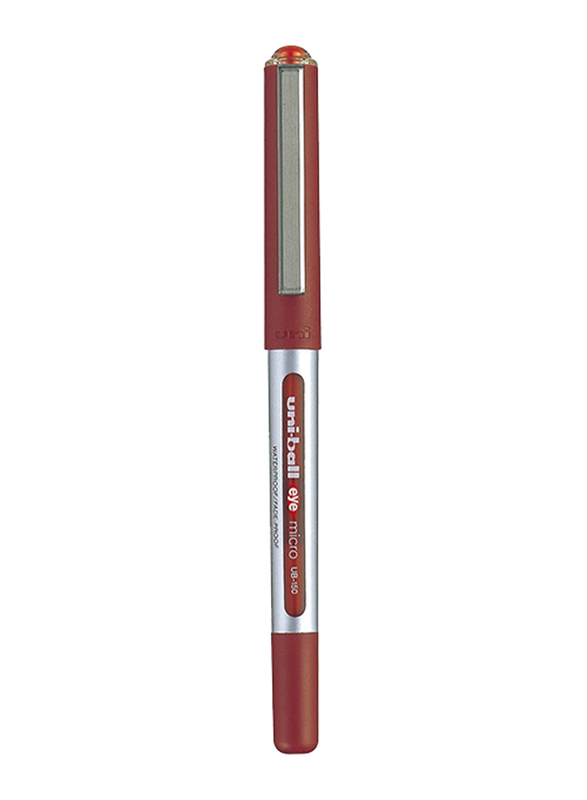 Uniball 12-Piece UB150 Eye Micro Rollerball Pen Set, 0.5 mm, Red