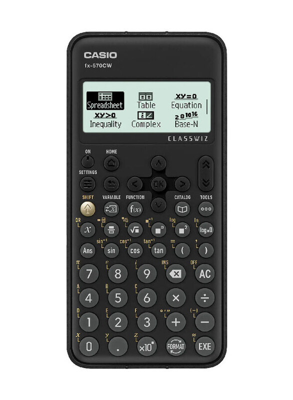 

Casio Class Wiz Standard Scientific Calculator, FX-570CW, Black