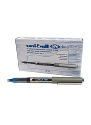 يوني بول مجموعة أقلام حبر جاف من 12 قطعة 0.5 مم، أزرق