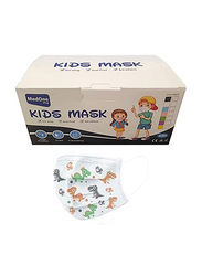 Medone 3 Layer Disposable Face Kids Masks, 50 Pieces