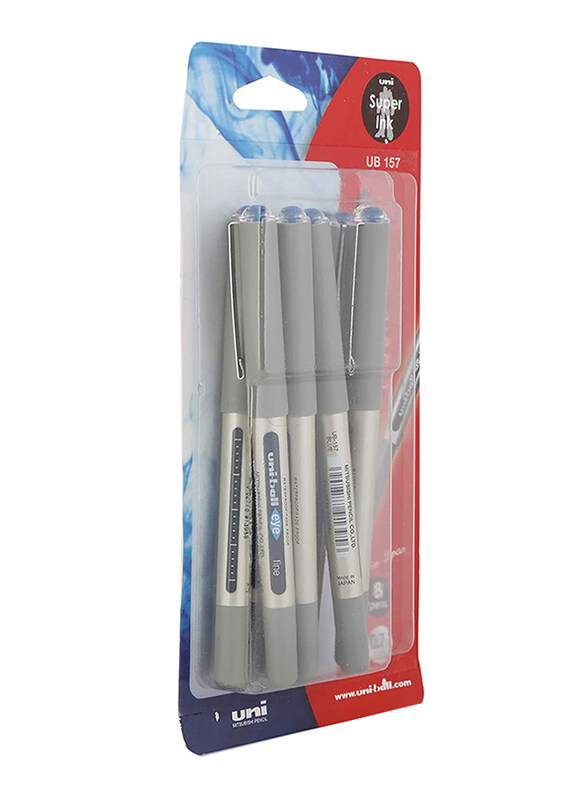 

Uniball 8-Piece Eye Fine Rollerball Pen Set, MI-UB157-08C, Blue
