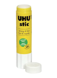 UHU Glue Stick, 0.74oz, 12 Pieces, White