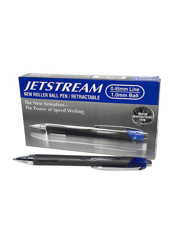 Uniball 12-Piece Jetstream Rollerball Pen Set, 1.0mm, Blue