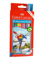 Faber-Castell 114464 Watercolor Pencils Set, 24 Pieces, Multicolour