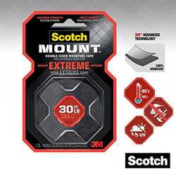 Scotch Mount Extreme Double Sided Mounting Tape, 3M, 414P, Red