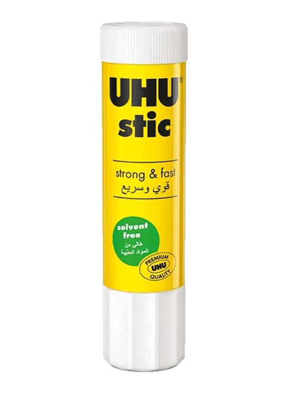 UHU Glue Stick, 21g, 12 Pieces, Clear