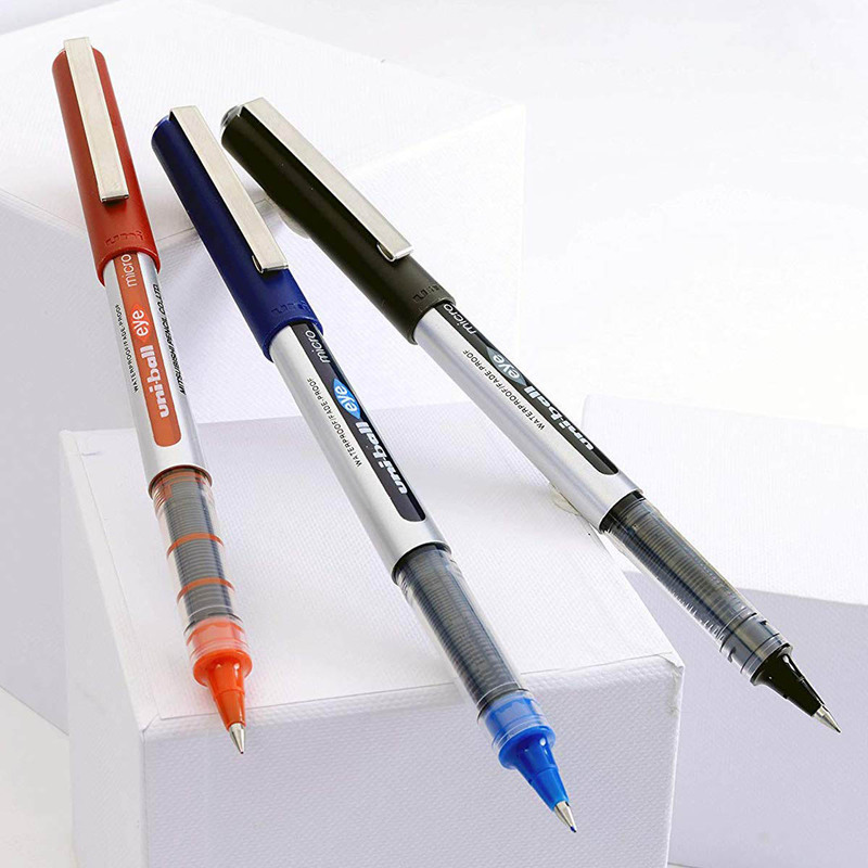 Uniball 10-Piece Eye Micro Rollerball Pen Set, 0.5mm, Blue