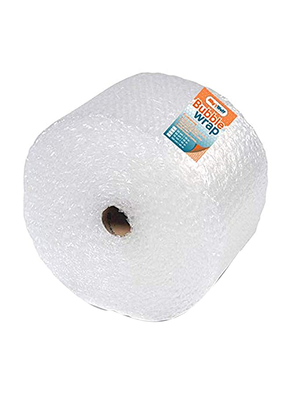 Ally'sWolf Bubble Wrap Quilted Roll, 30cm x 10-Meter, Clear