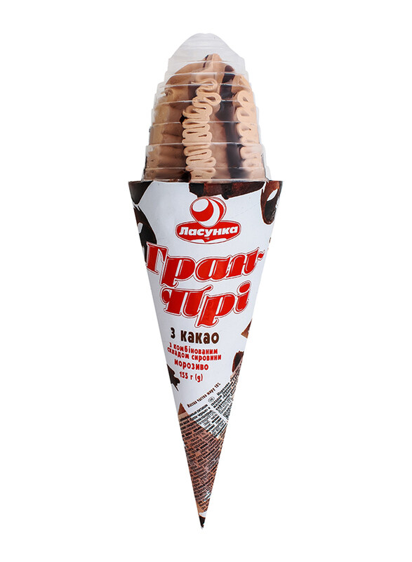 

Lasunka Grand Prix Cocoa Ice Cream Cone with Chocolate Drops, 155g