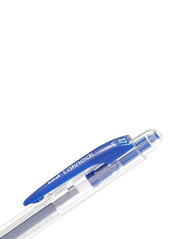 Uniball 12-Piece Laknock Fine Ballpoint Pen, 0.7mm, Sn100/07, Blue