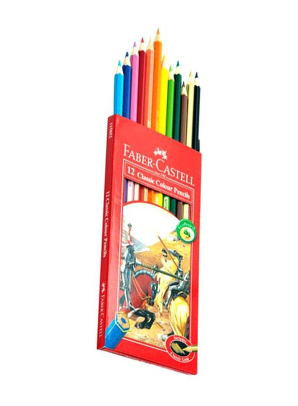 Faber-Castell Classic Colour Pencils With Sharpener, 1 Piece, Multicolour