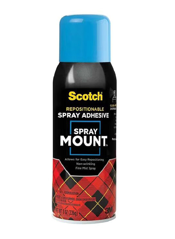Scotch Brite Adhesive Spray Mount, Red/Blue