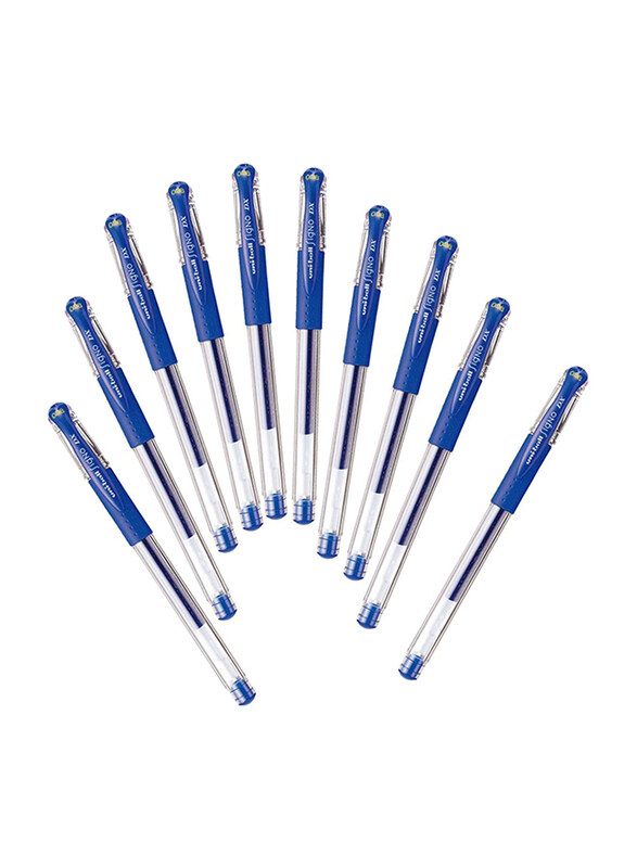 

Uniball 10-Piece Signo Um-151 Gel Ink Pen Set, 0.38mm, Blue