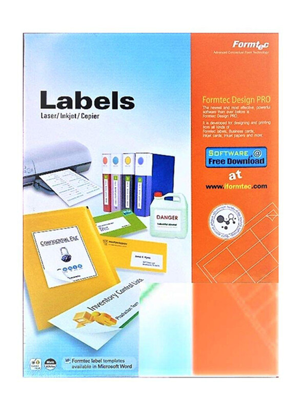 Formtec Label, 105 x 70mm, White